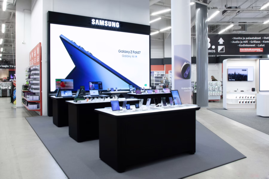 New Samsung Shop-in-Shop Opens at Verkkokauppa Helsinki